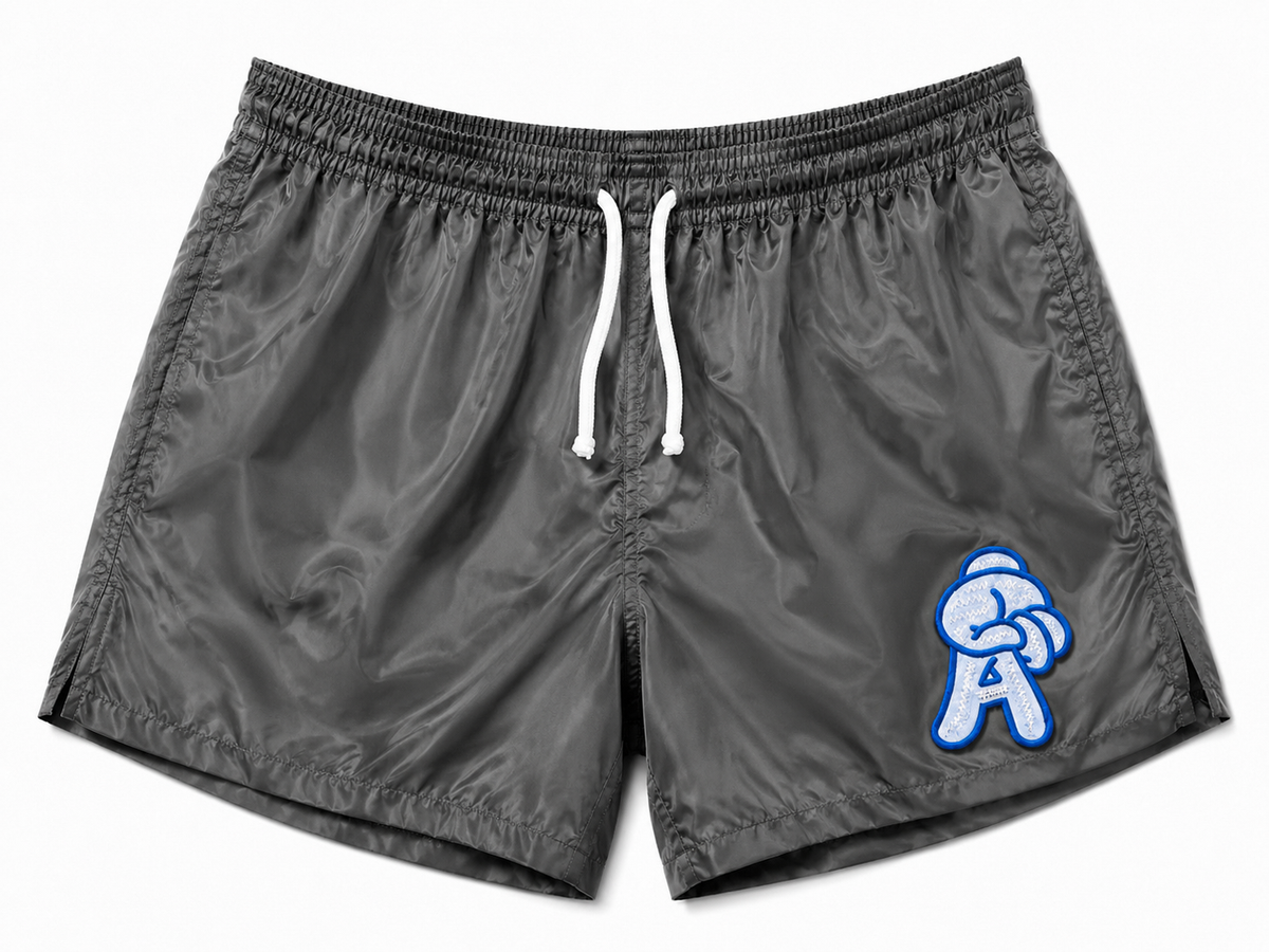 Custom Atlanta Baseball Vintage A Nylon Shorts