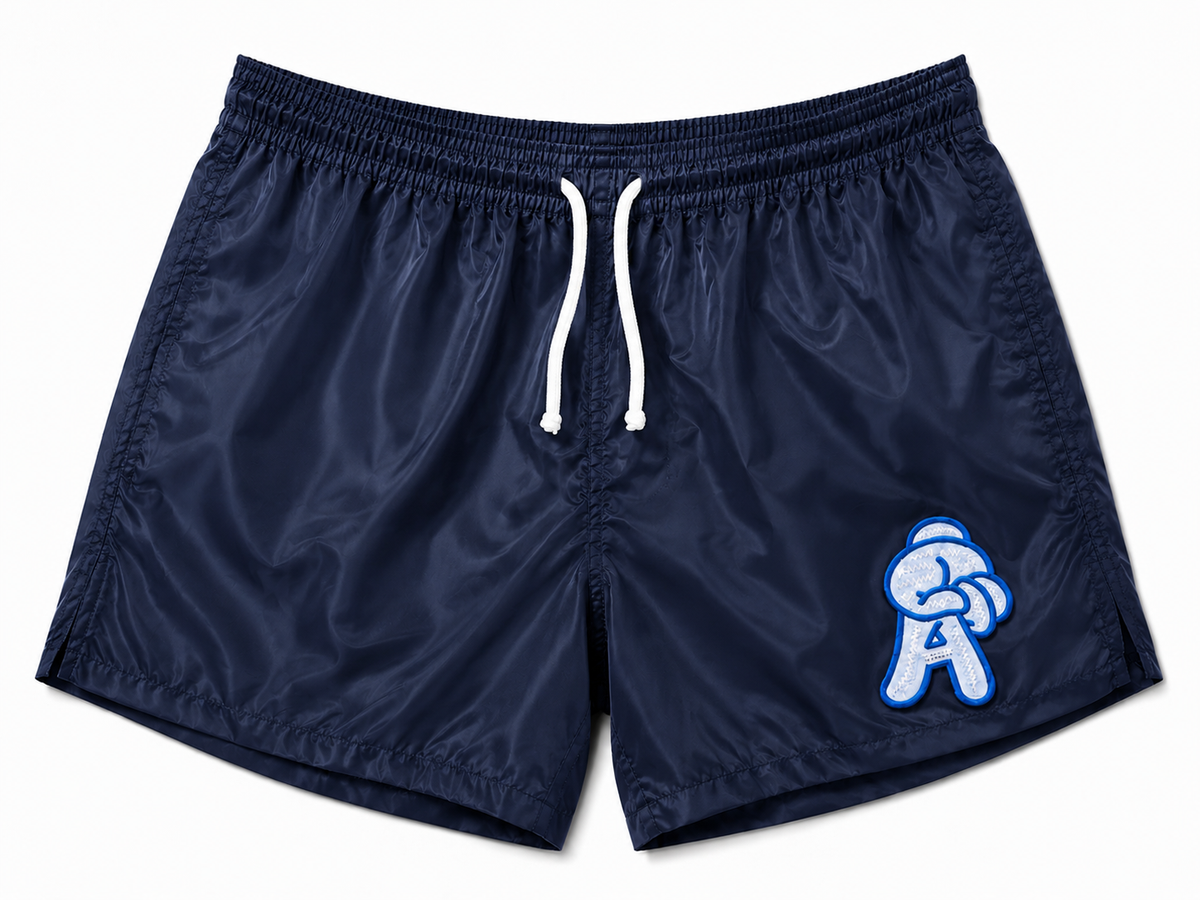 Custom Atlanta Baseball Vintage A Nylon Shorts