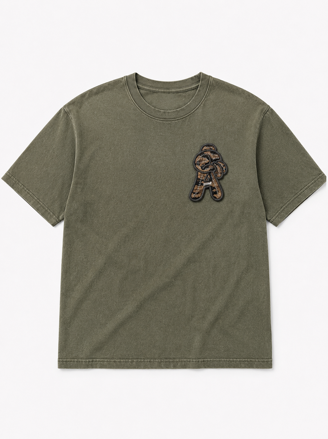 Army Inspired Vintage A Tshirt