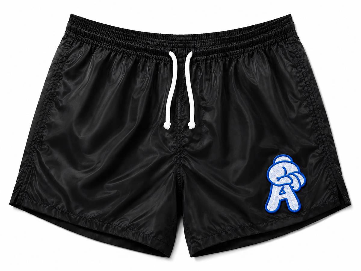Custom Atlanta Baseball Vintage A Nylon Shorts